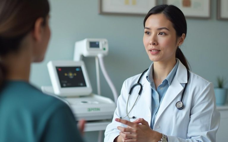 Consultation pour des traitements non invasifs de perte de graisse abdominale.