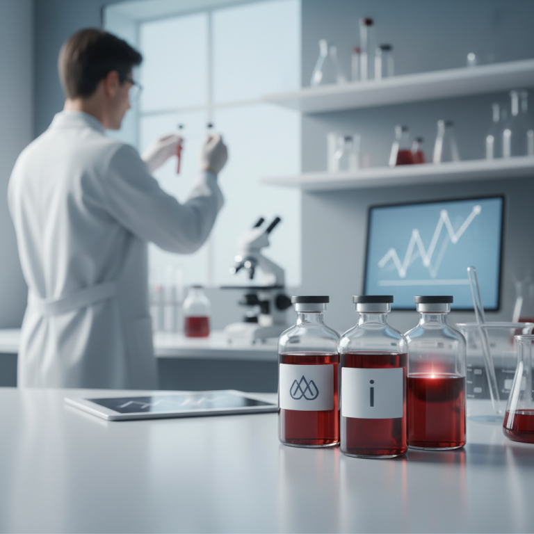 Illustration réaliste sur Trop de fer dans le sang : comprendre l'hyperferritinémie
